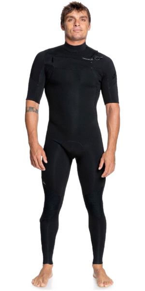 2026 Quiksilver Hombres Everyday Sessions 2/2mm Chest Zip Neopreno EQYW303025 - Black